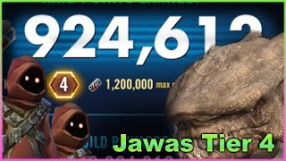 Kryat Raid - JAWAS Tier 4 - 924k damage - Relic 5 -- How to run Jawas vs the Dragon - SWGOH