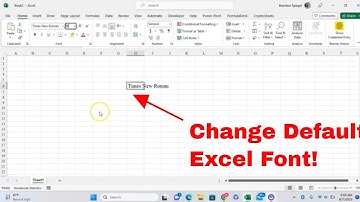 How to Change the Default Font Used When Creating New Workbooks in Microsoft Excel! #msexcel #howto