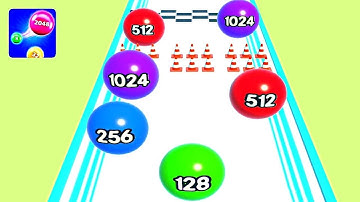 2048 Runner Balls: Ball games ! All Levels Gameplay (248-256) android,ios