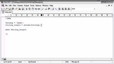 Beginner PHP Tutorial   46   String Functions  String Length