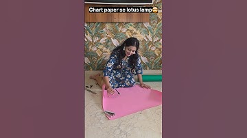 "Lotus lamp bana diya paper se." 😲🥰🤯 #relatable #trending #shorts
