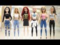 Play Doh Ripped Jeans & Sport Dress Disney Princess Ariel Rapunzel Mulan Barbie  Inspired Costumes