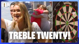 Download lagu Laura Woods STUNS Luke Littler with Winning Treble 20