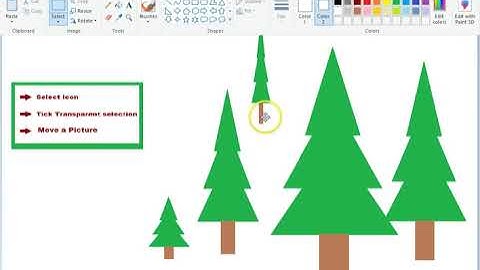 Moving an Object  in MS Paint