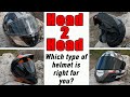 Different helmets for different riding environments, make sure you wear the best helmet for the job.