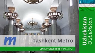 Tashkent Metro, Uzbekistan L3 1 Of 2 Yunusobod Line Ming Orik To Minor