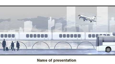 Travel Ways PowerPoint Template by PoweredTemplate.com