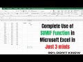 How to use SUMIF Formula in Microsoft Excel -Very Easy &amp; Quick Method