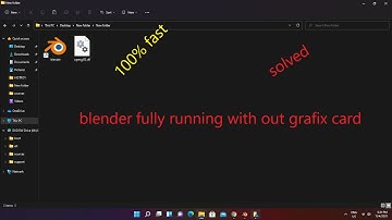 how to run blender without a graphics card