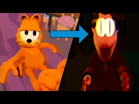 😺Garfield ovládá svého pána🙅‍♂️ #Horror