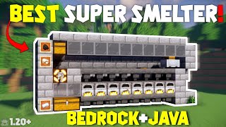 EASY Super Smelter Minecraft Bedrock/Java (1.20)