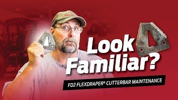 MacDon How To - FD2 FlexDraper® Header Cutterbar Maintenance (Pointed Knife Guards)