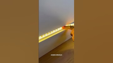 Süpürgelik Üzeri Alçıpan Gizli Işık Uygulaması #inşaat #led