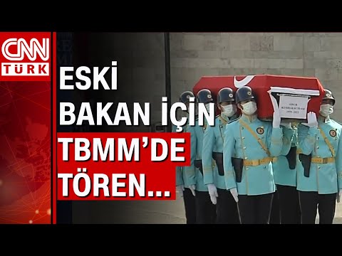 Eski Bakan Onur Çetin Kumbaracıbaşı için TBMM'de cenaze töreni...