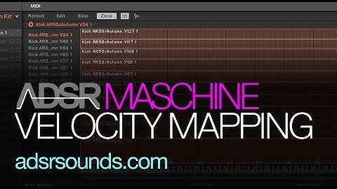 NI Maschine 2 - Velocity Mapping with Maschine