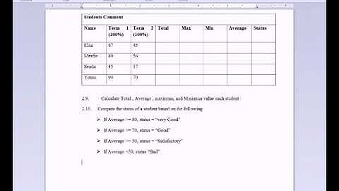 Excel question 1 (coc level1 question in amharic)