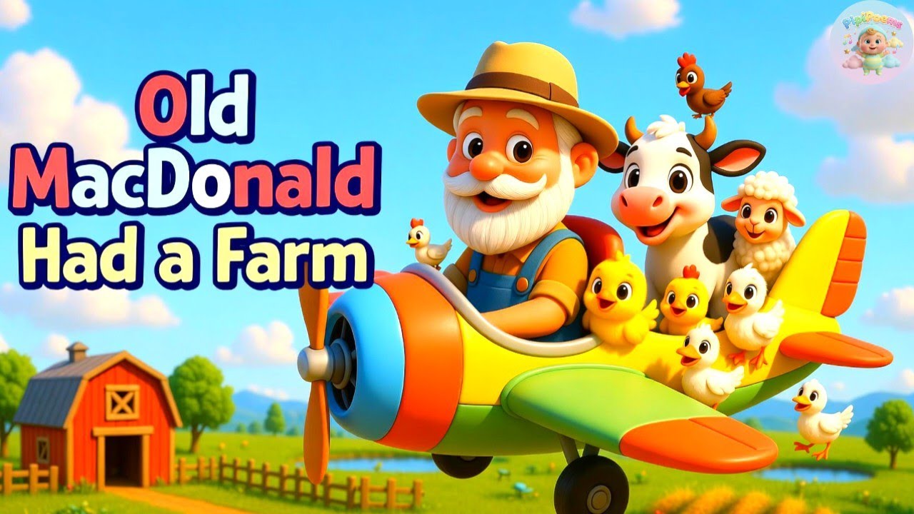 Old MacDonald Had a Farm 🐮 | Kids Cartoon Nursery Rhyme | Farm Animals Song for Children