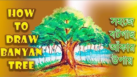 how to draw banyan tree#trending #art #drawing #artist #banyantree #viralvideo #trend #easydrawing