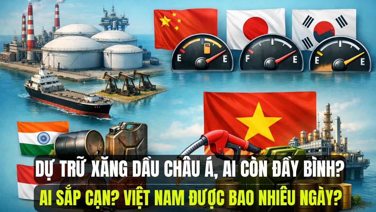 Dự Trữ Xăng Dầu Các Nước Châu Á: Ai Còn Đầy Bình, Ai Sắp Cạn? Việt Nam Thì Sao?