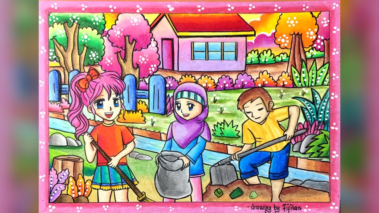 Contoh Gambar Poster Gotong Royong Di Lingkungan Sekolah – Berbagai Contoh