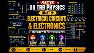 ⚡ UG TRB Physics Unit 9 Electrical Circuits & Electronics | Previous Year Question Analysis
