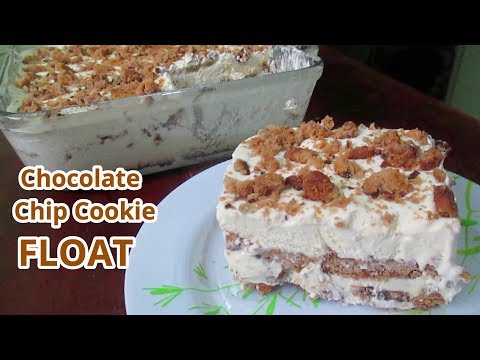Chocolate Chip Cookie Float | Ice Box Cake | No Bake Dessert