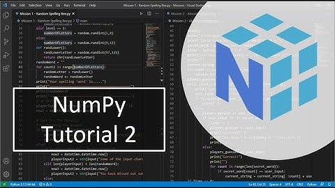 NumPy tutorial 2: Indexing, Slicing and Boolean Indexing