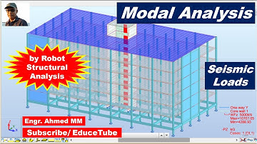 Seismic Loads/ Modal Analysis for Building by Autodesk Robot Structural Analysis Professional 2021.