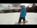 4 Year Old Snowboard Girl - Riley Wendt