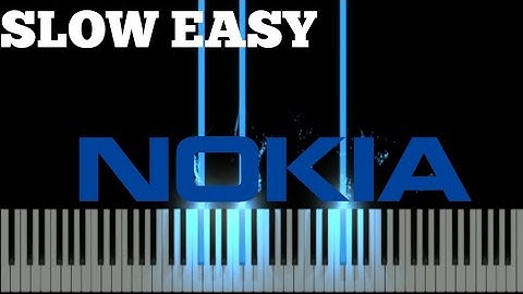 Nokia Ringtone - SLOW EASY Piano Tutorial