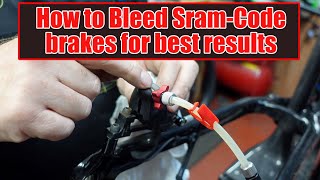 How to bleed Sram Code brakes