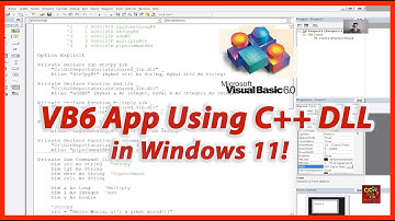 Creating a VB6 App which uses C++ DLL (Compiled with gcc) in Windows 11