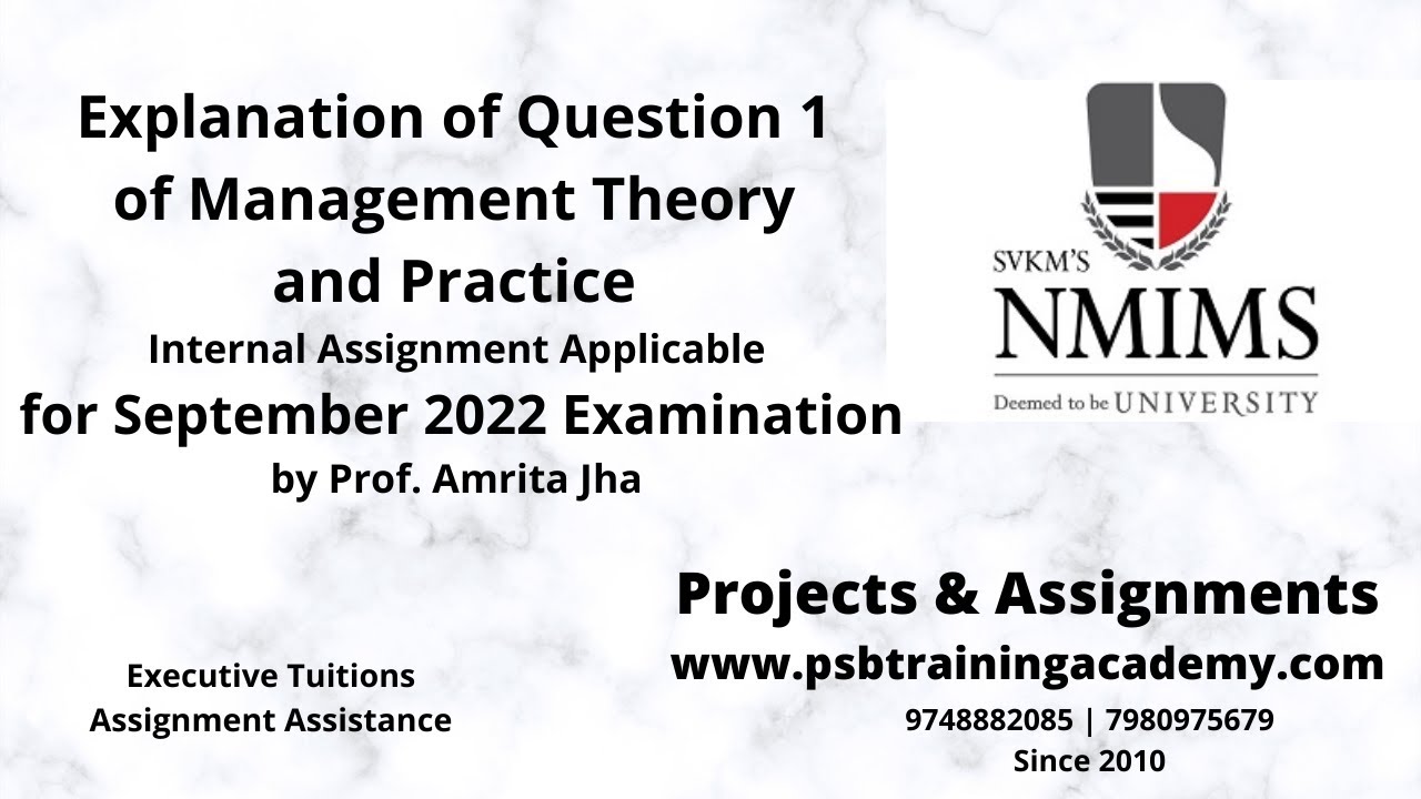 NMIMS Assignment September 2022 | How to do NMIMS assignments by self ...