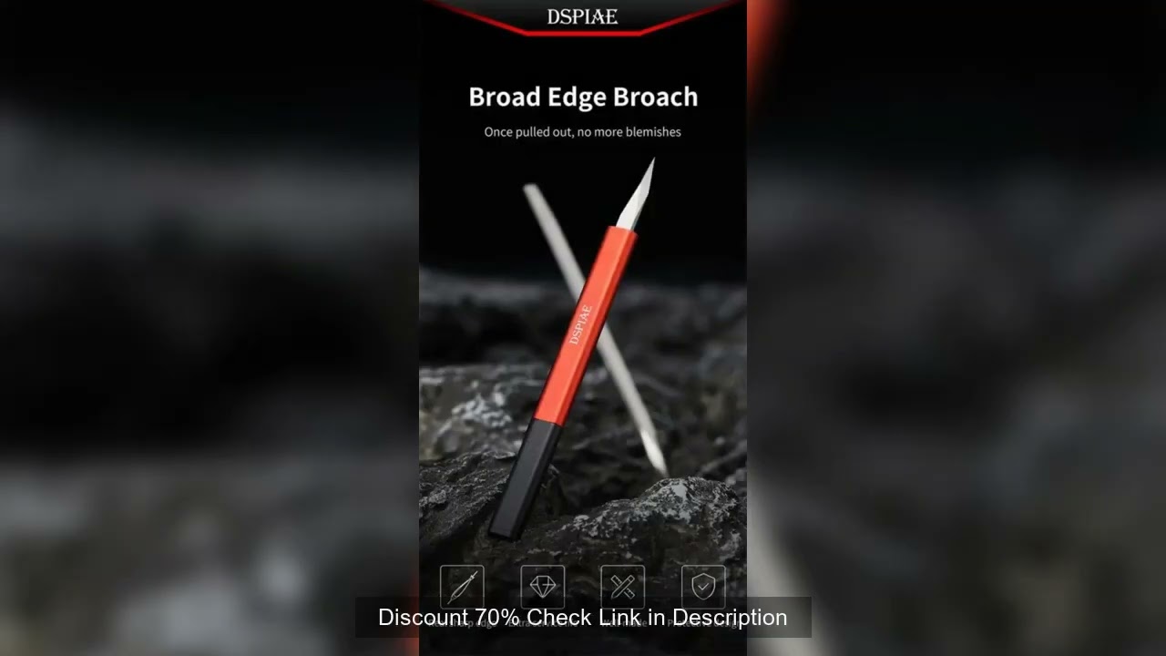 Dspiae AT-TSA AT-TSB Broad Edge Knife Versatile 440 Stainless Steel Wide Mouth Push Knife for Gundam