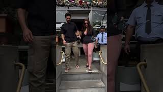 Angad Bedi And Neha Dhupia At Cafe In Bandra.