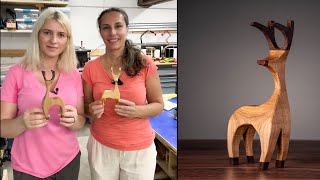 Bandsaw magic. How to make a 3D reindeer . Woodworking projects that sells. Christmas in July