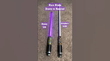 ¿Cuánto mide el sable láser de Mace Windu?