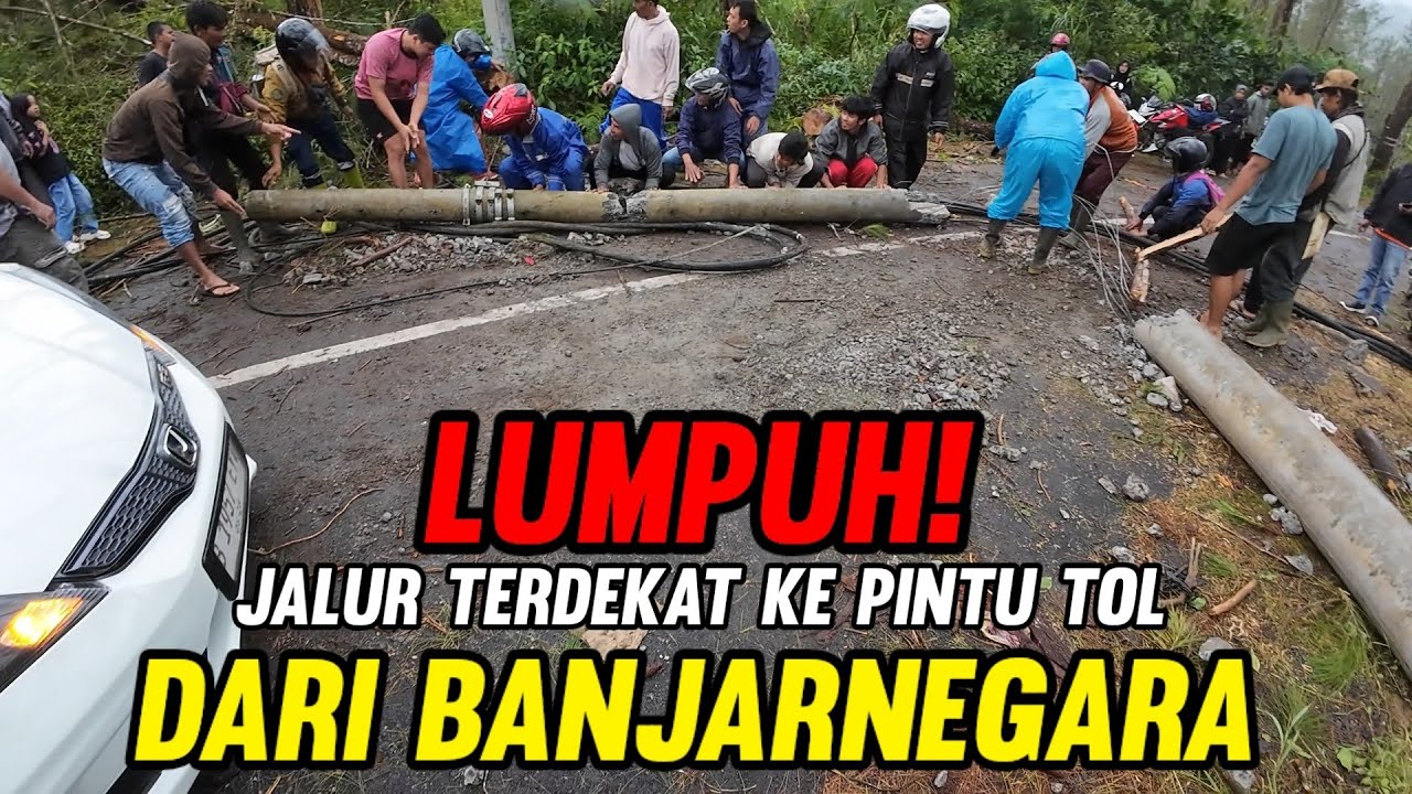 LUMPUH! JALUR TERDEKAT MENUJU PINTU TOL DARI BANJARNEGARA
