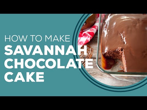 Paula Deen's Savannah Chocolate Cake with hot fudge sauce - Blast from the past