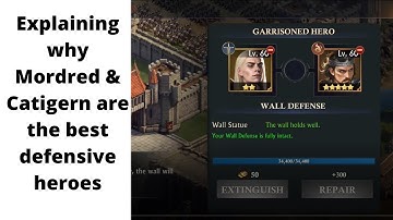 Explaining why Mordred and Catigern are the best defensive heroes | KING OF AVALON