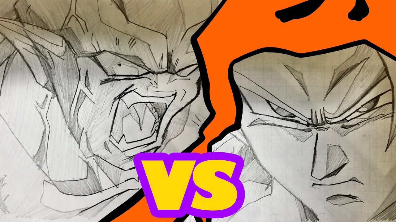 完全再現！]ゴジータvsジャネンバをパラパラ漫画で描いてみた 映画 