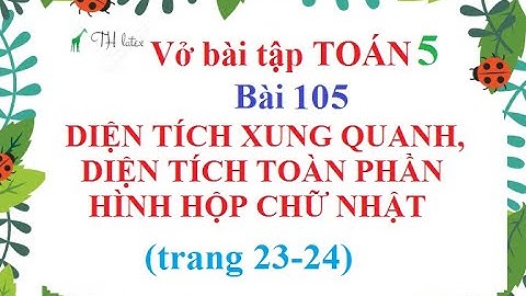 Giải vở bài tập toán 5 bài 105 năm 2024