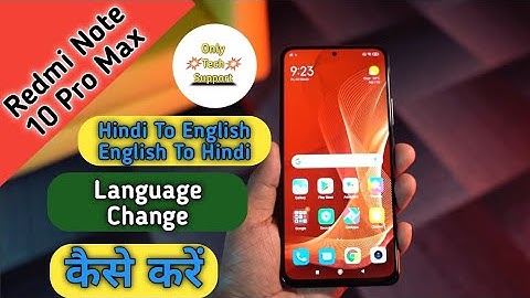 How To Change Language in Redmi Note 10 Pro Max,Language Settings Keise Kare in Redmi Note 10 ProMax