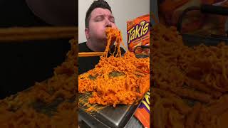 Eating Spicy Takis Noodles 🔥🥵