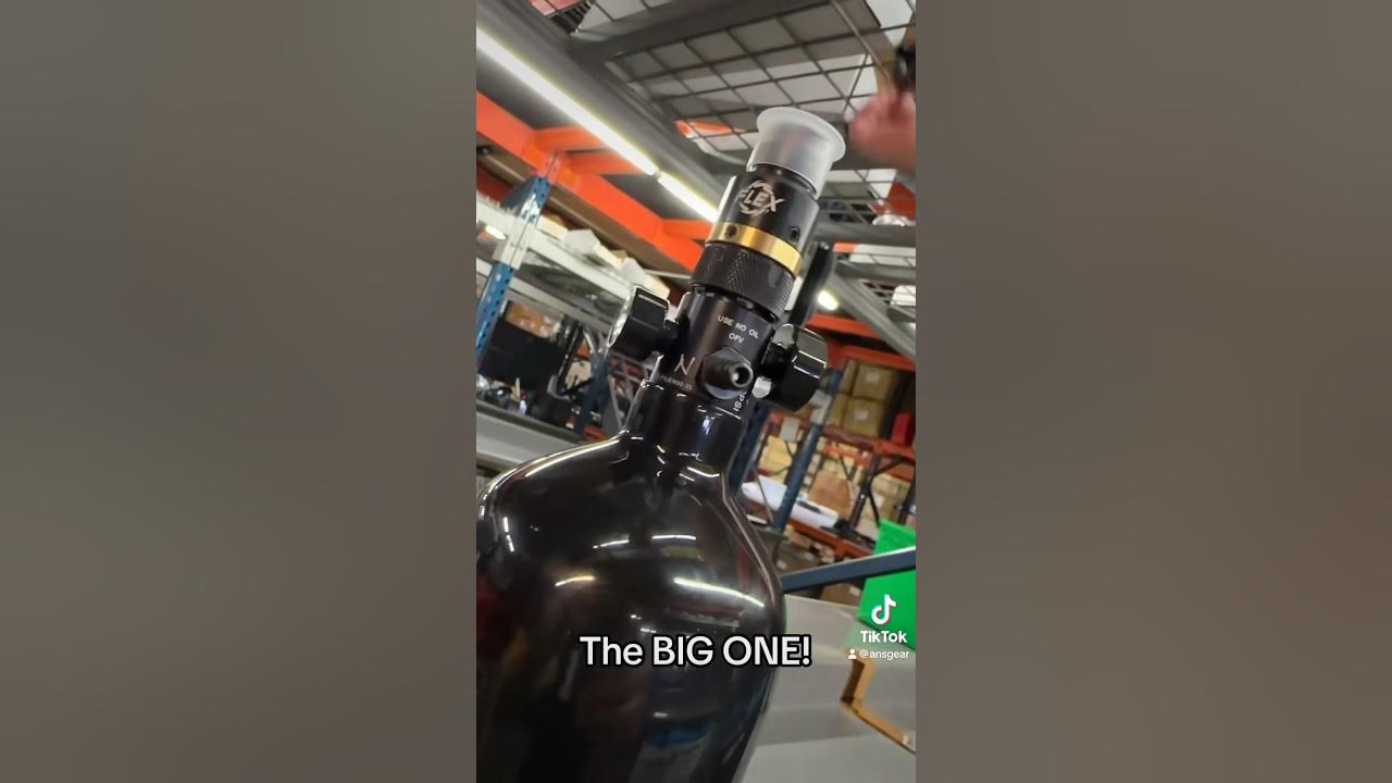 Worlds LARGEST paintball tank 🤯 Paintball ANSgear YouTube