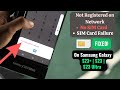 Samsung galaxy s23 not registered on network  fixed sim card error