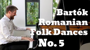 Bartok Romanian Folk Dances No. 5 - Romanian Polka (Stephen Marquiss, piano)