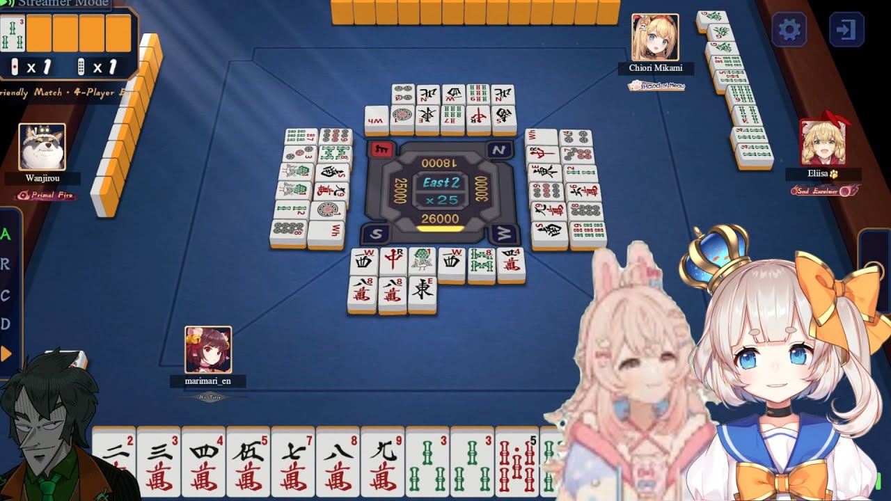 Mari Mari Streams Mahjong Soul w/ Pipkin Pippa and Rezuul
