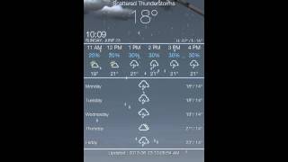 iOS 7 weather app Lockscreen screenshot 3