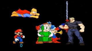 Mugen : Homer, Mario, Daniel & Peter G Vs Spiderman, Venom, MrFunny & Captain America (Request)